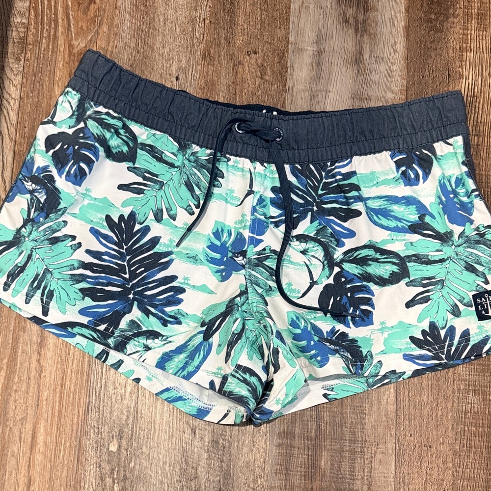 Salt Life tropical Leaf Print Swim Shorts size Large